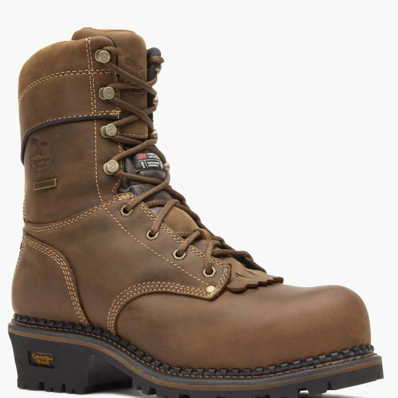 Georgia Boot AMP LT Logger Composite Toe Insulated Waterproof Work Boot