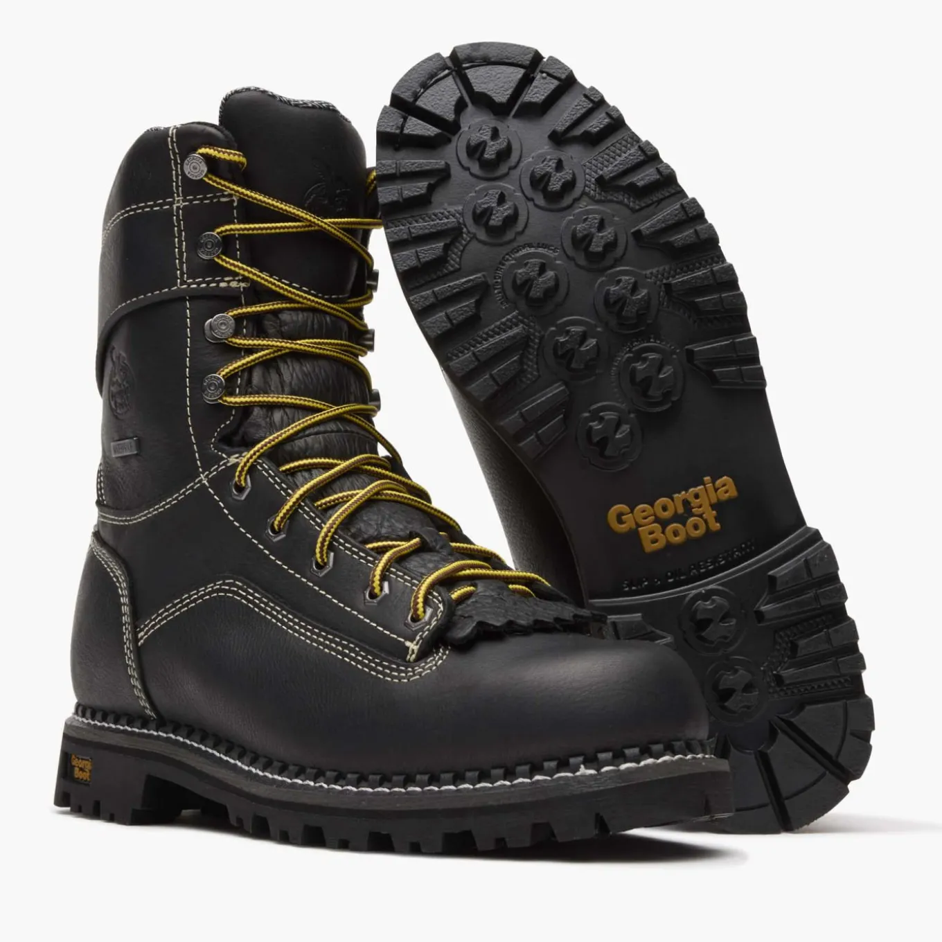 Georgia Boot AMP LT Logger Low Heel Waterproof Work Boot