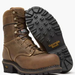 Georgia Boot AMP LT Logger Composite Toe Insulated Waterproof Work Boot