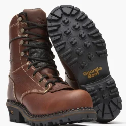 Georgia Boot AMP LT Logger Composite Toe Waterproof Work Boot