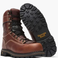 Georgia Boot AMP LT Logger Composite Toe Low Heel Waterproof Work Boot