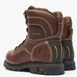 Georgia Boot AMP LT Logger Women's Alloy Toe Waterproof Low Heel Logger Boot