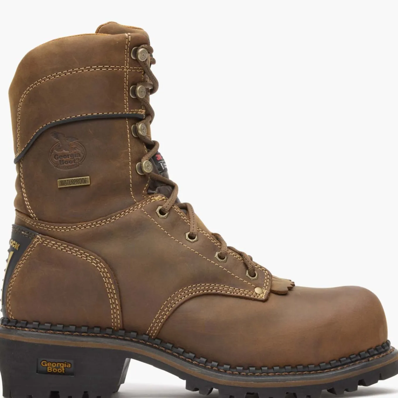 Georgia Boot AMP LT Logger Composite Toe Insulated Waterproof Work Boot