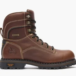Georgia Boot AMP LT Logger Women's Alloy Toe Waterproof Low Heel Logger Boot