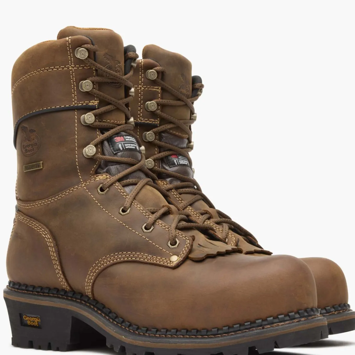 Georgia Boot AMP LT Logger Composite Toe Insulated Waterproof Work Boot