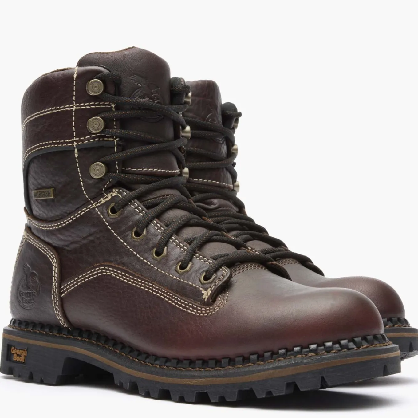 Georgia Boot AMP LT Logger Women's Waterproof Low Heel Logger Boot