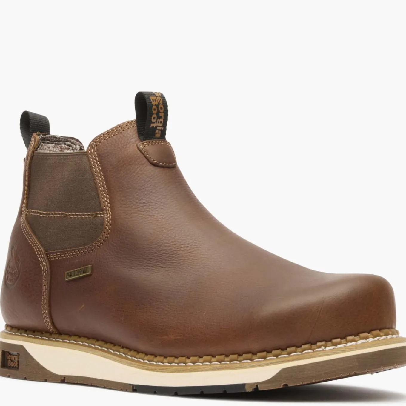 Georgia Boot AMP LT Wedge Steel Toe Waterproof Chelsea Work Boot