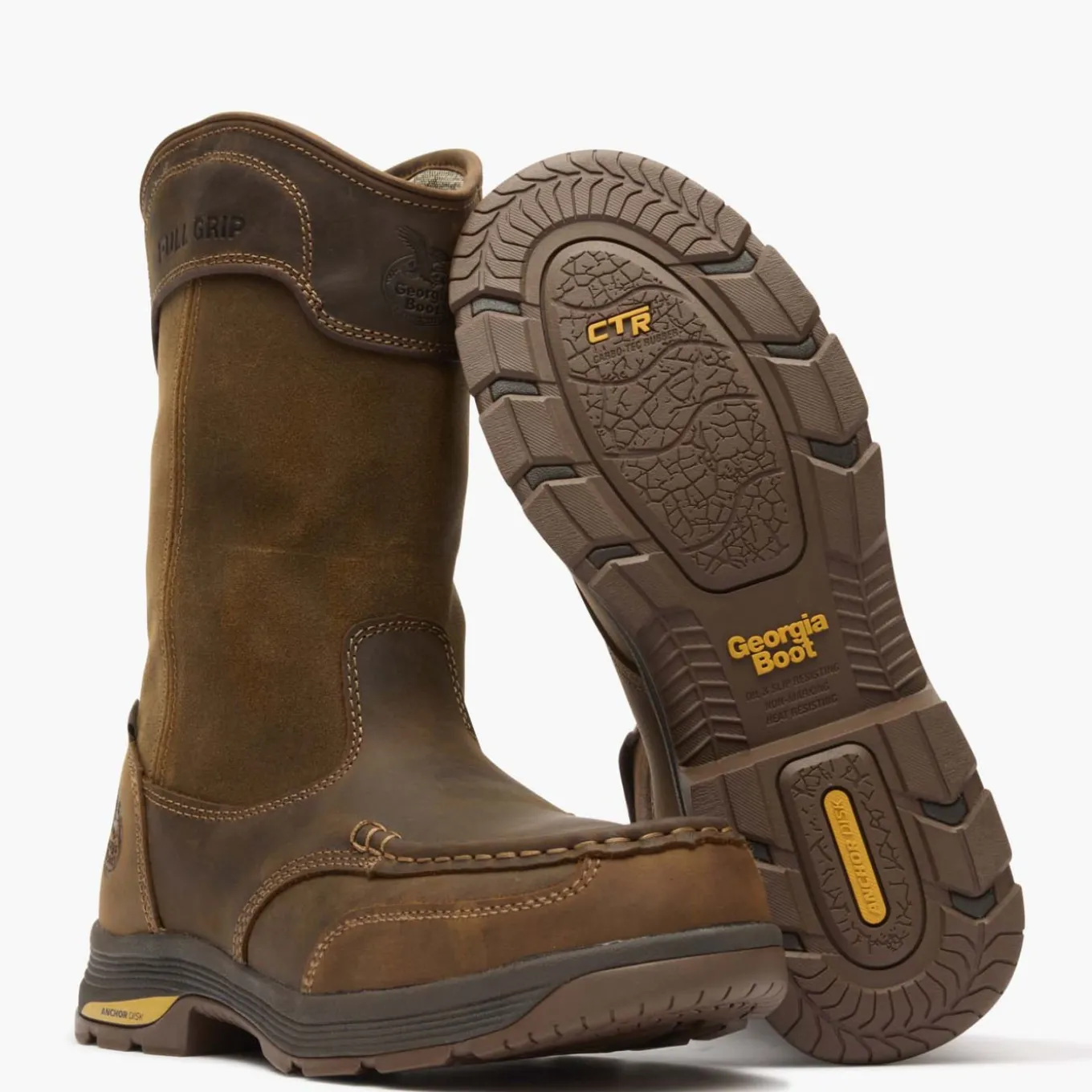 Georgia Boot Athens SuperLyte Alloy Toe Waterproof Wellington Pull-On