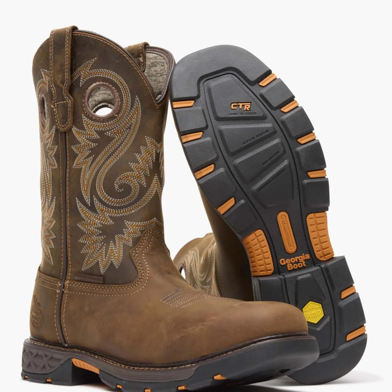 Georgia Boot Carbo-Tec FLX Alloy Toe Waterproof Pull-on Work Boot
