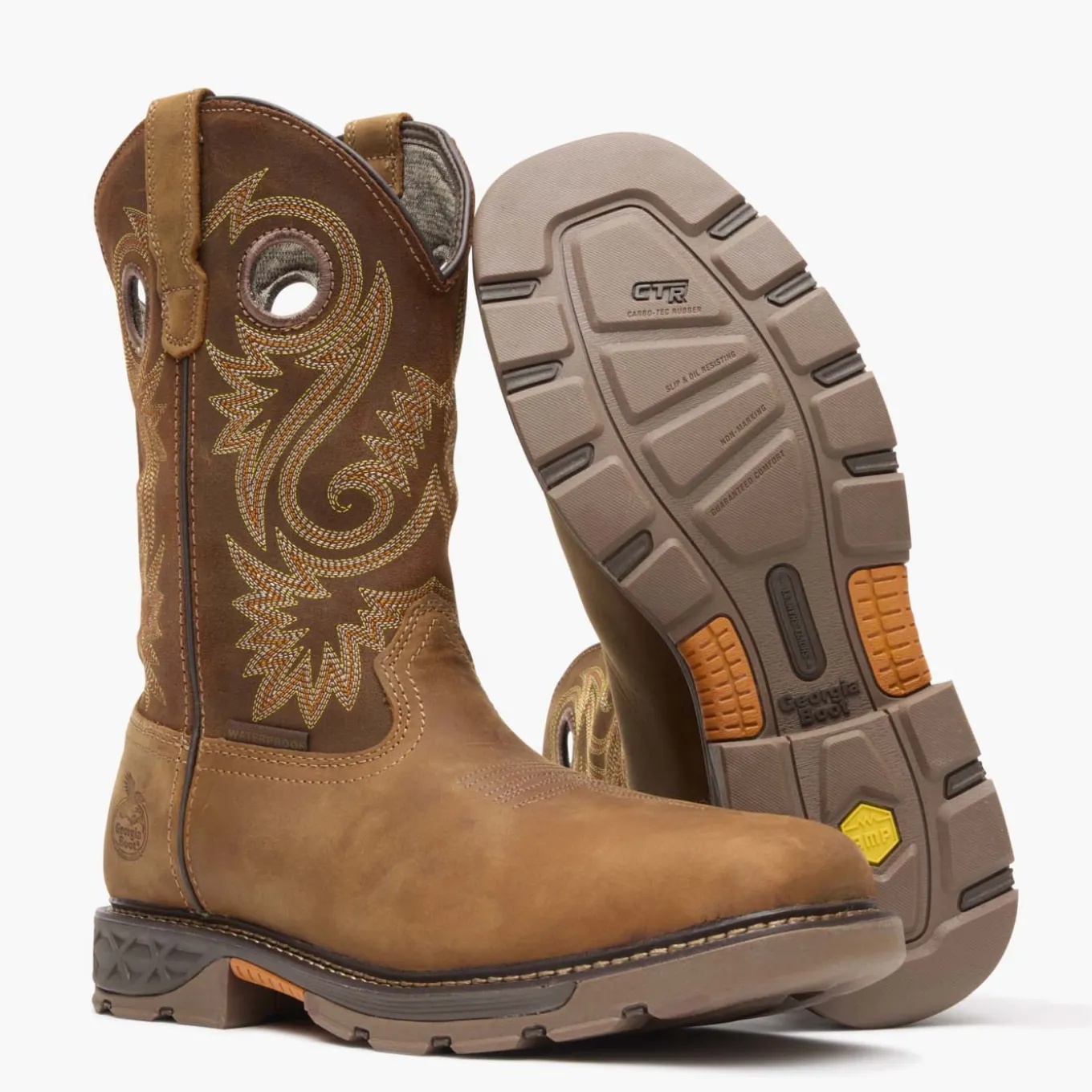 Georgia Boot Carbo-Tec FLX Alloy Toe Waterproof Pull-on Work Boot