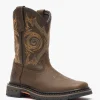Georgia Boot Carbo-Tec LT Little Kids Brown Pull on Boot