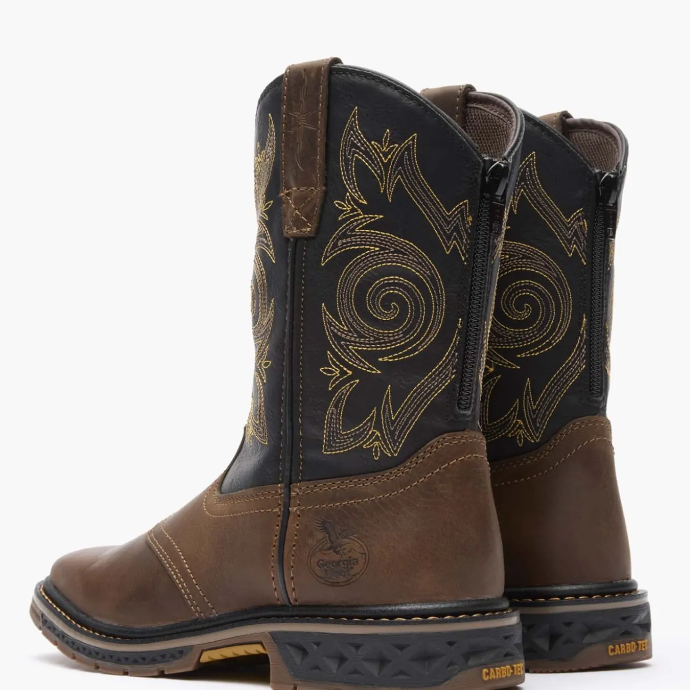 Georgia Boot Carbo-Tec LT Big Kids Pull-On Saddle Boot