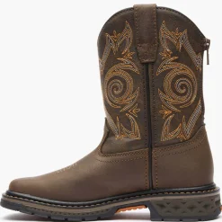 Georgia Boot Carbo-Tec LT Little Kids Brown Pull on Boot