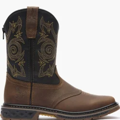 Georgia Boot Carbo-Tec LT Big Kids Pull-On Saddle Boot
