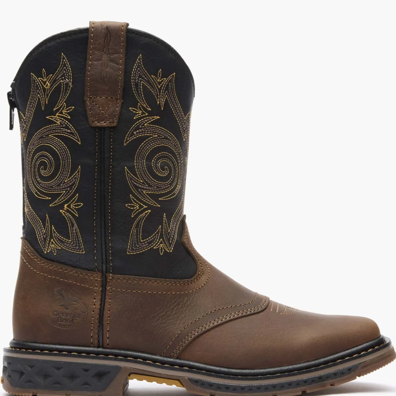 Georgia Boot Carbo-Tec LT Big Kids Pull-On Saddle Boot