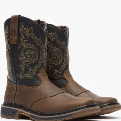 Georgia Boot Carbo-Tec LT Big Kids Pull-On Saddle Boot