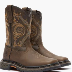 Georgia Boot Carbo-Tec LT Little Kids Brown Pull on Boot