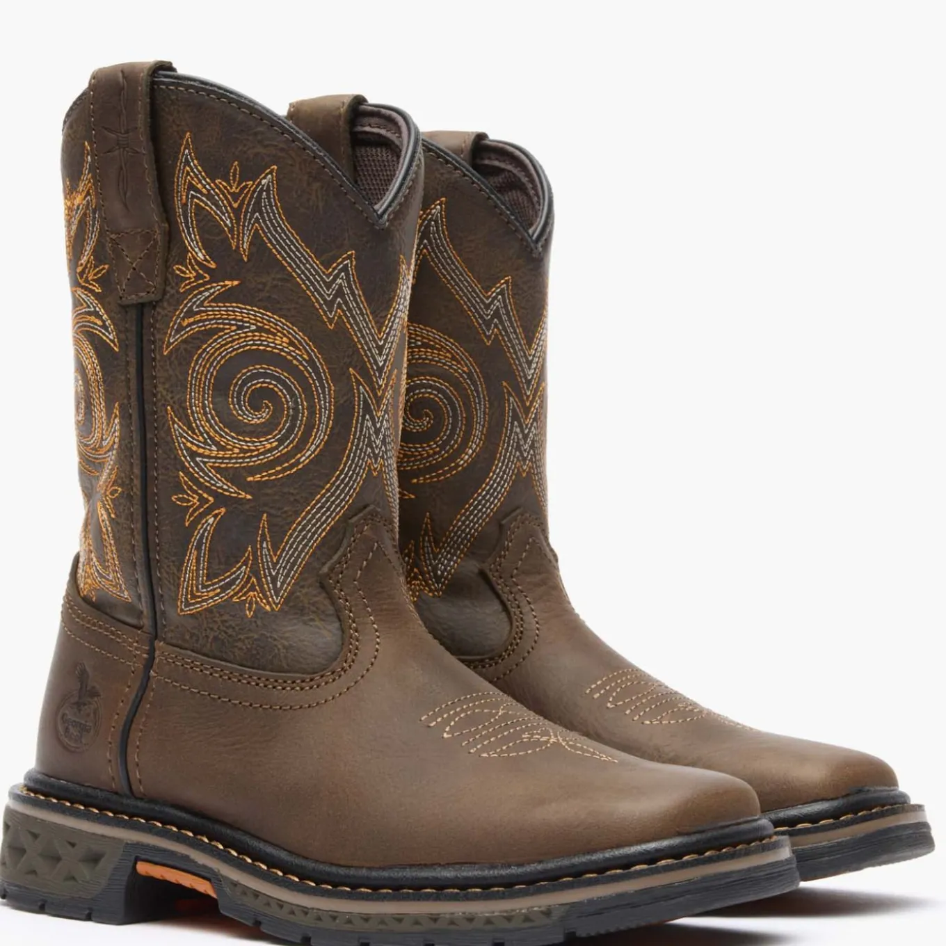 Georgia Boot Carbo-Tec LT Little Kids Brown Pull on Boot