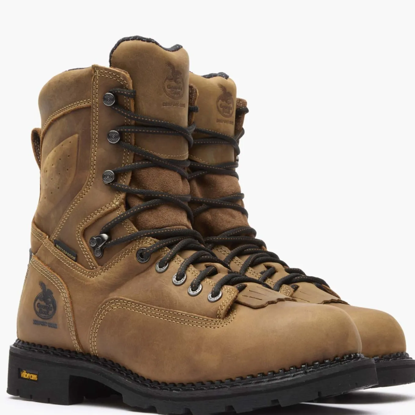 Georgia Boot Comfort Core Waterproof Low Heel Logger Work Boot