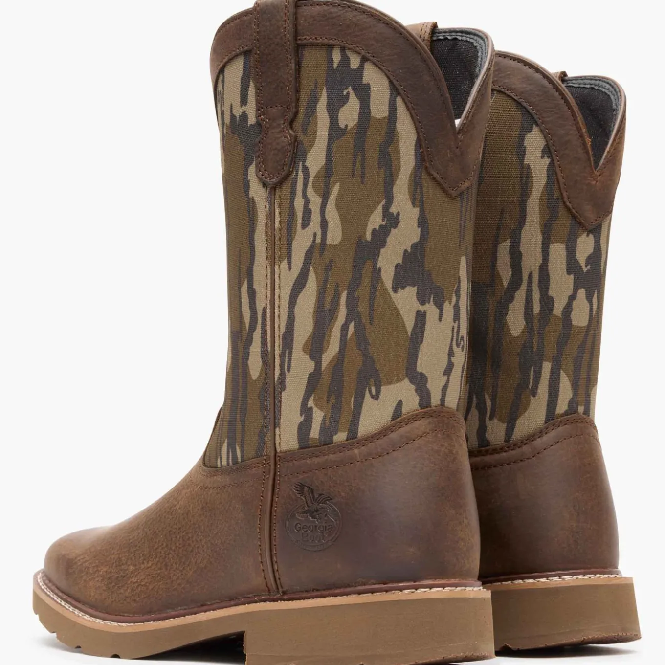 Georgia Boot Core 37 Western 11" Mossy Oak Pull On
