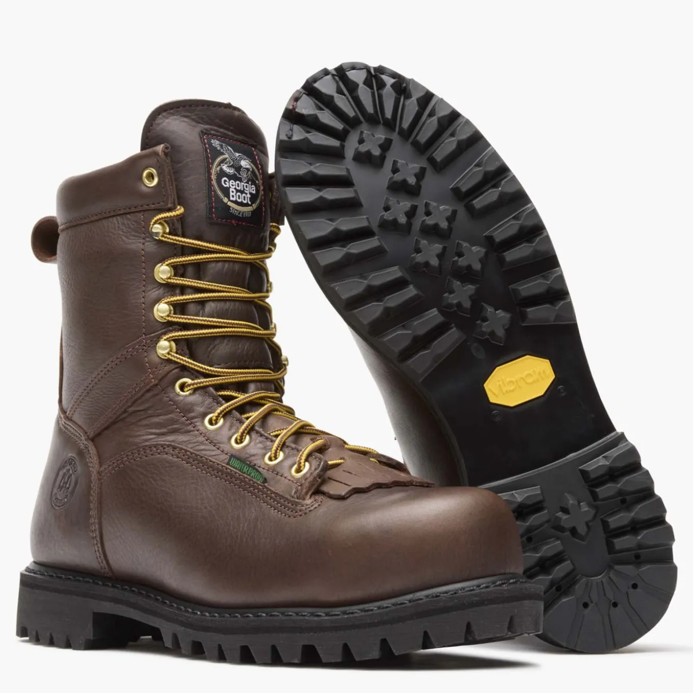 Georgia Boot Lace-to-Toe Steel Toe Waterproof Work Boot