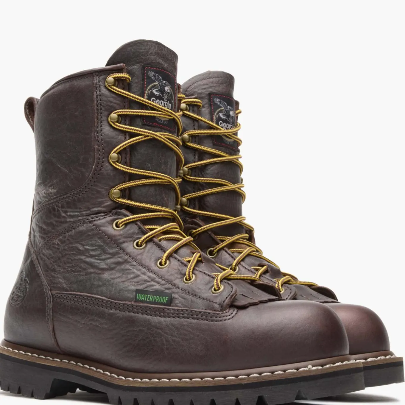 Georgia Boot Steel Toe Waterproof Lace-To-Toe Work Boot