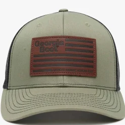 Georgia Boot Unisex Leather Patch Trucker Hat