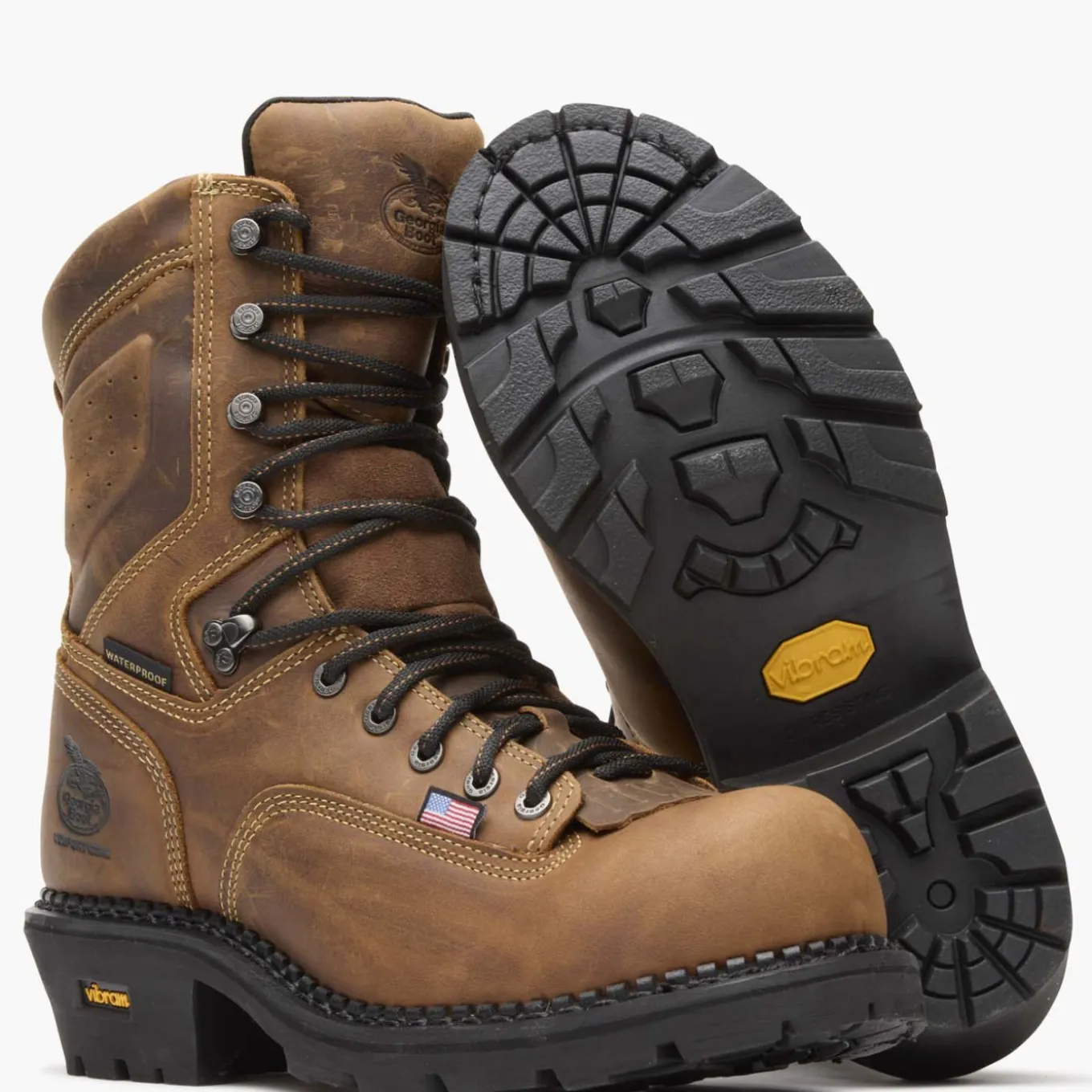 Georgia Boot USA Logger Composite Toe Waterproof Work Boot