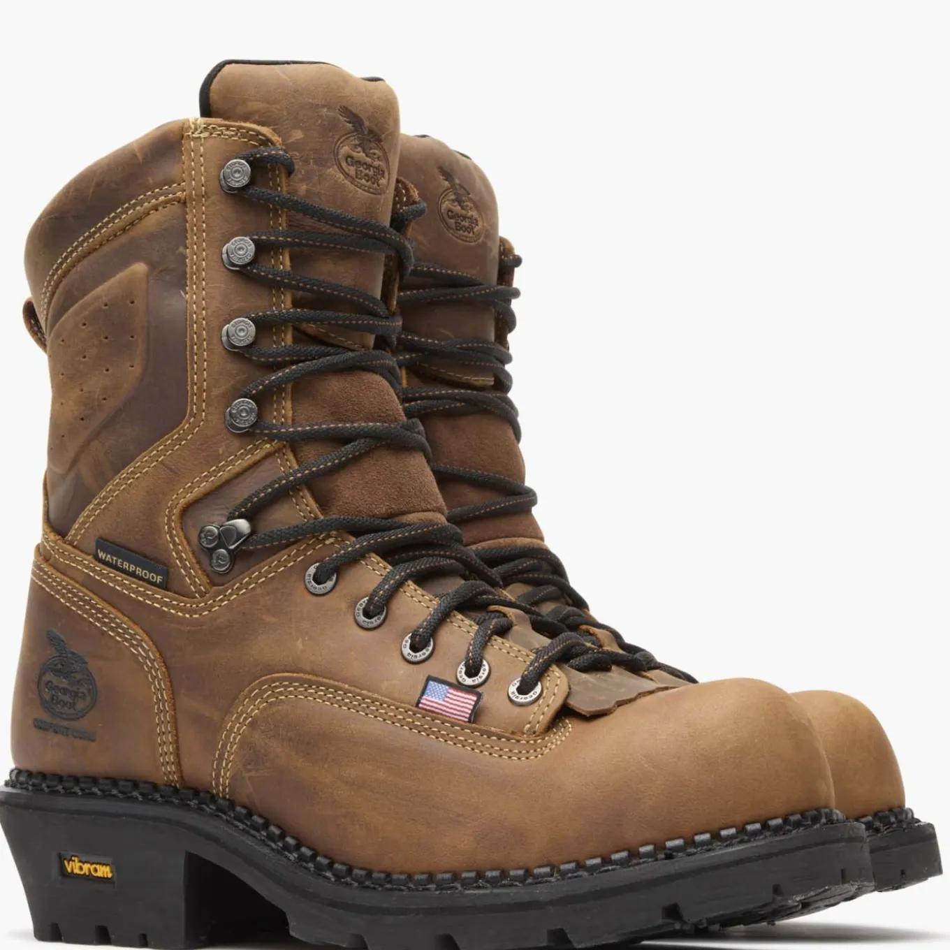 Georgia Boot USA Logger Composite Toe Waterproof Work Boot