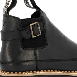 Georgia Boot Women's Black Buckle Chelsea Romeo