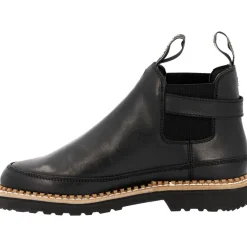Georgia Boot Women's Black Buckle Chelsea Romeo