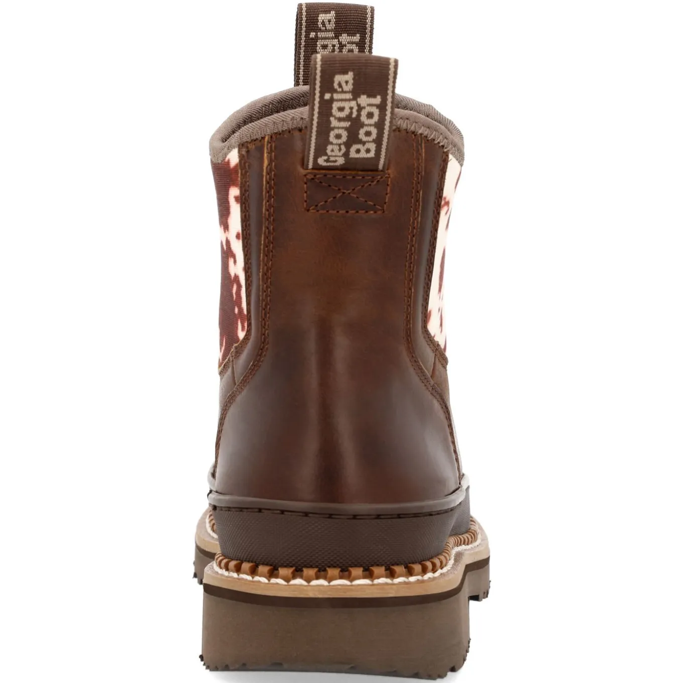 Georgia Boot Women's Cow Print Chelsea Romeo Shoe