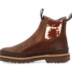 Georgia Boot Women's Cow Print Chelsea Romeo Shoe