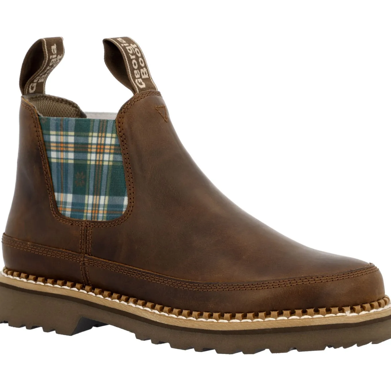 Georgia Boot Women's Plaid Chelsea Romeo Shoe