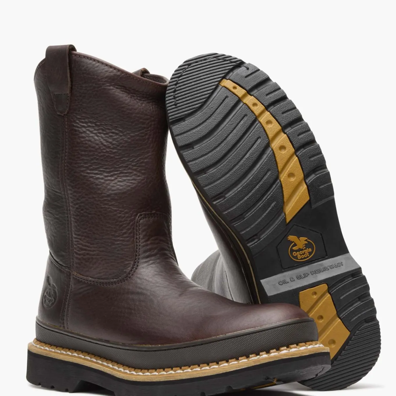 Georgia Giant Steel Toe Pull-On Work Boots